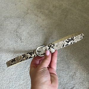 Snakeskin belt